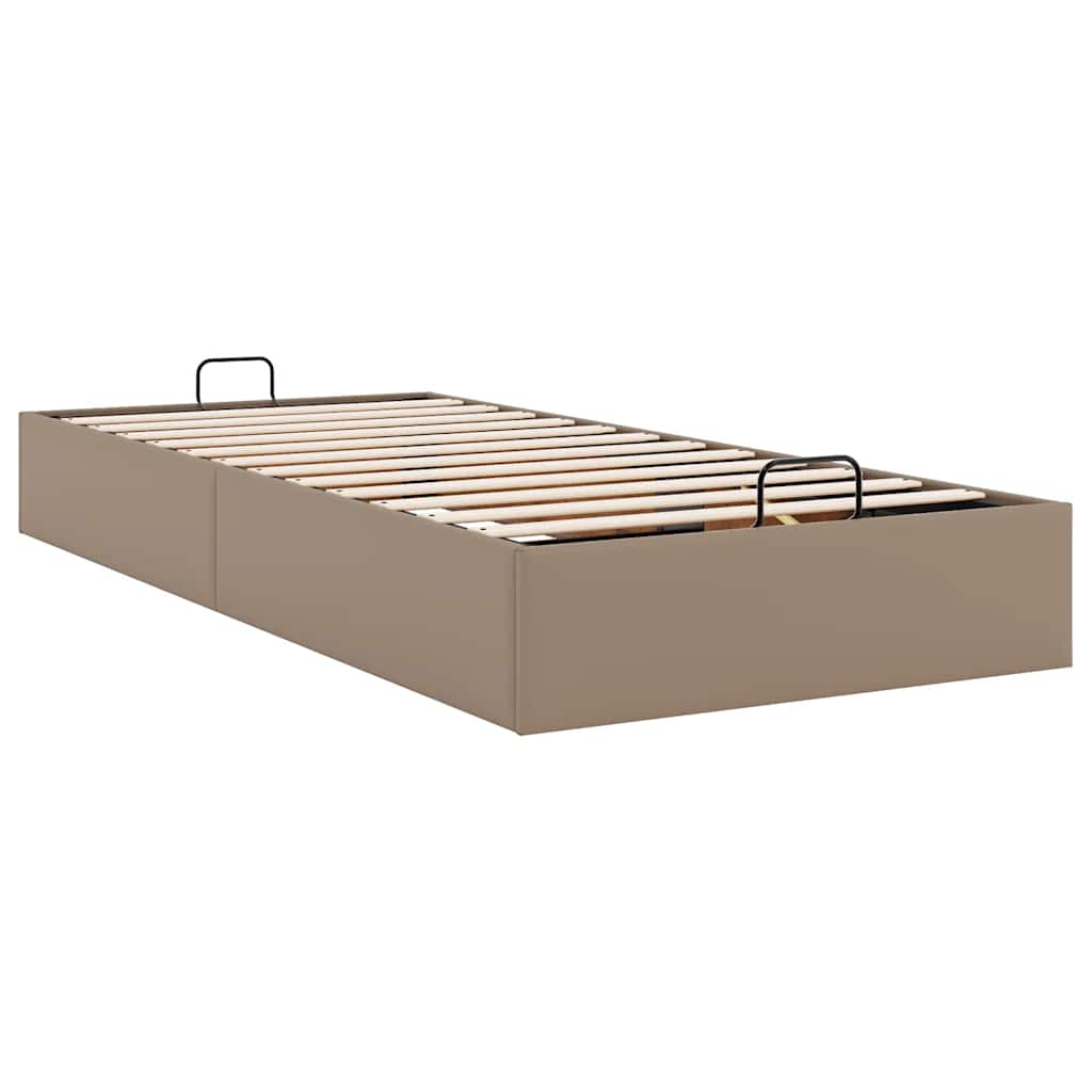 vidaXL Ottoman-Bett ohne Matratze Cappuccino-Braun 90x200cm Kunstleder