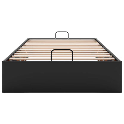 vidaXL Ottoman-Bett ohne Matratze Schwarz 100x200 cm Kunstleder