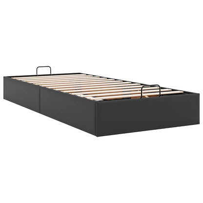 vidaXL Ottoman-Bett ohne Matratze Schwarz 100x200 cm Kunstleder