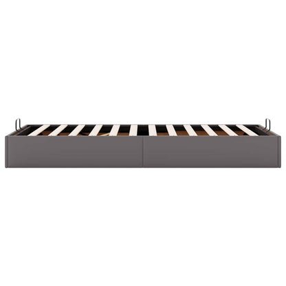 vidaXL Ottoman-Bett ohne Matratze Grau 100x200 cm Kunstleder
