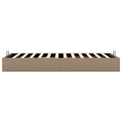 vidaXL Ottoman-Bett ohne Matratze Cappucino 100x200cm Kunstleder
