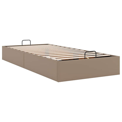 vidaXL Ottoman-Bett ohne Matratze Cappucino 100x200cm Kunstleder