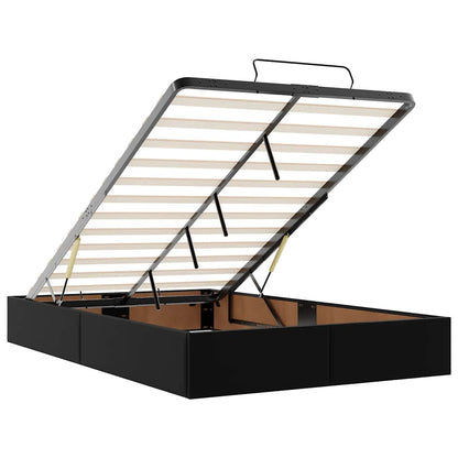 Ottoman-Bett ohne Matratze Schwarz 120x190 cm Kunstleder