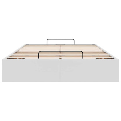 Ottoman-Bett ohne Matratze Weiß 120x190 cm Kunstleder