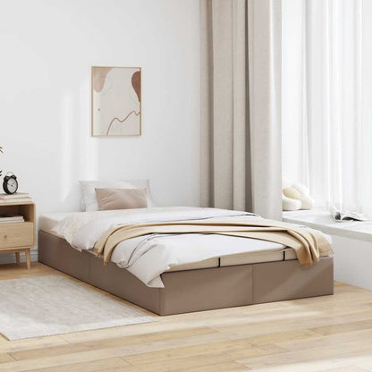vidaXL Ottoman-Bett ohne Matratze Cappucino 120x190cm Kunstleder