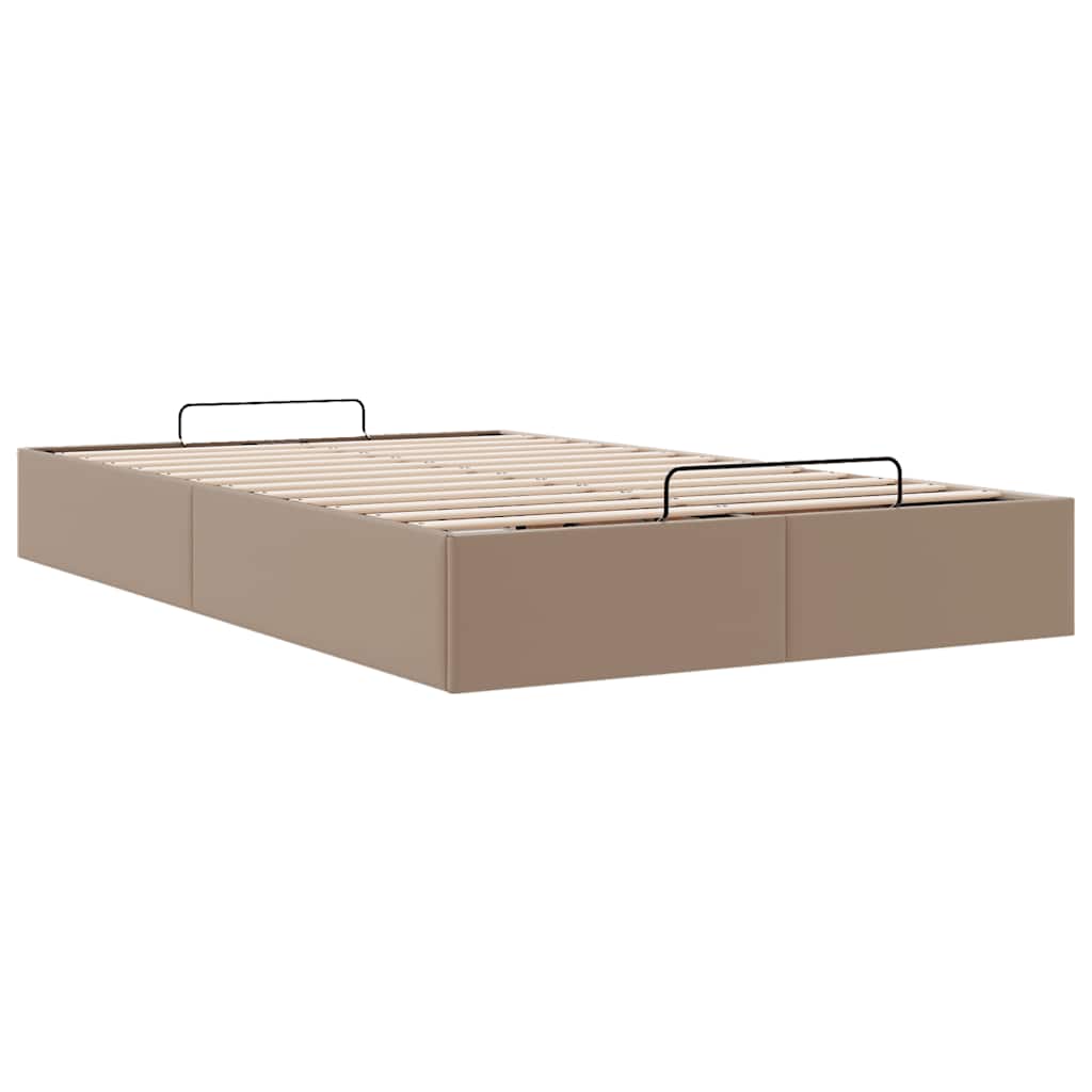 vidaXL Ottoman-Bett ohne Matratze Cappucino 120x190cm Kunstleder