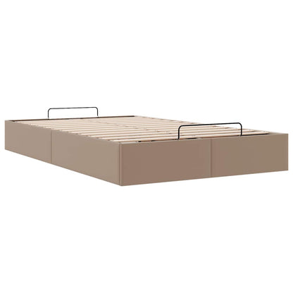 vidaXL Ottoman-Bett ohne Matratze Cappucino 120x190cm Kunstleder
