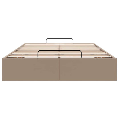 vidaXL Ottoman-Bett ohne Matratze Cappucino 120x190cm Kunstleder