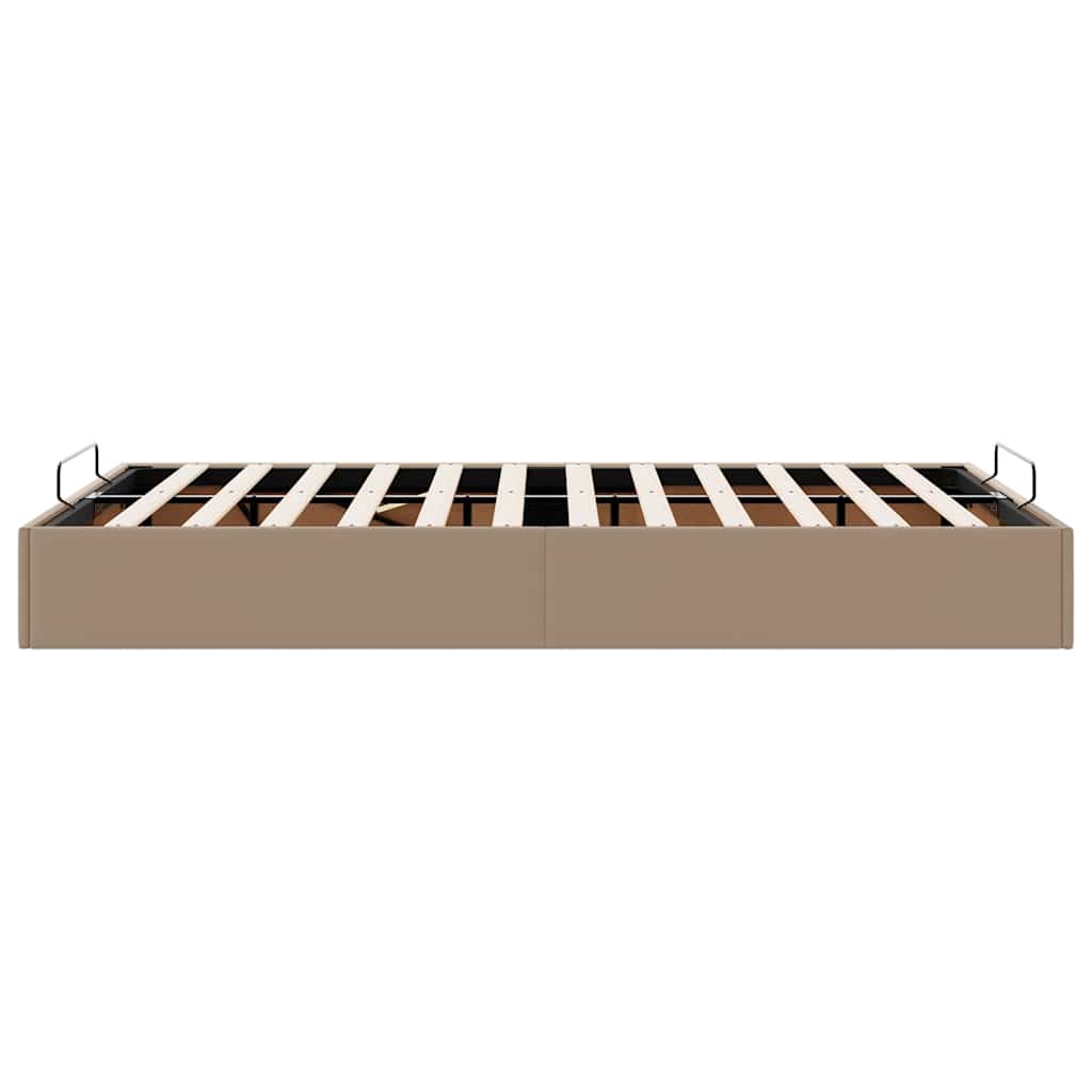 vidaXL Ottoman-Bett ohne Matratze Cappucino 120x190cm Kunstleder