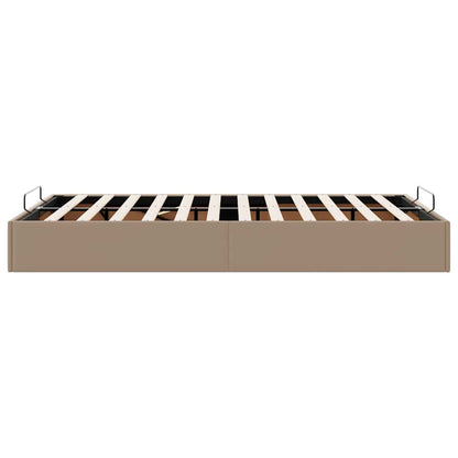 vidaXL Ottoman-Bett ohne Matratze Cappucino 120x190cm Kunstleder