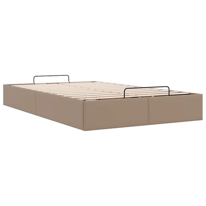 vidaXL Ottoman-Bett ohne Matratze Cappucino 120x190cm Kunstleder
