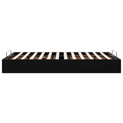 vidaXL Ottoman-Bett ohne Matratze Schwarz 120x200 cm Kunstleder