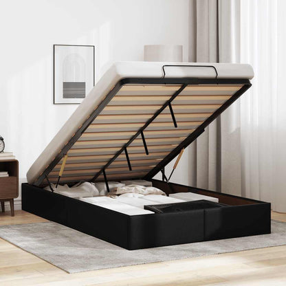 vidaXL Ottoman-Bett ohne Matratze Schwarz 120x200 cm Kunstleder