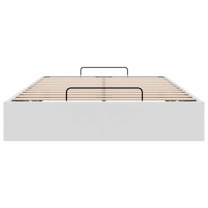vidaXL Ottoman-Bett ohne Matratze Weiß 120x200 cm Kunstleder