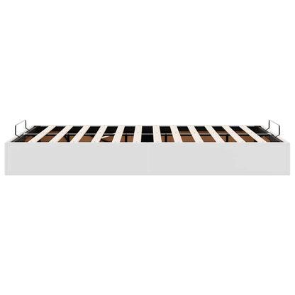 vidaXL Ottoman-Bett ohne Matratze Weiß 120x200 cm Kunstleder