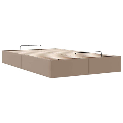 vidaXL Ottoman-Bett ohne Matratze Cappucino 120x200cm Kunstleder