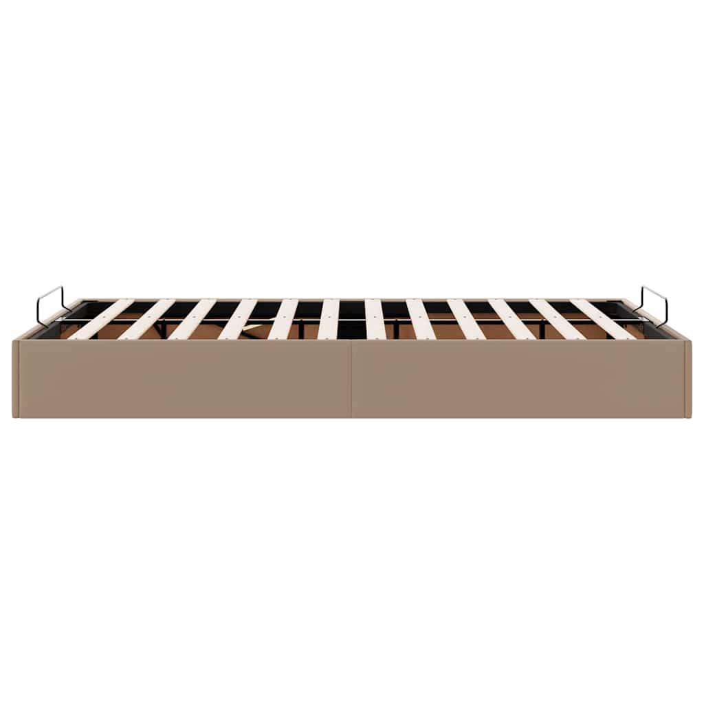 vidaXL Ottoman-Bett ohne Matratze Cappucino 120x200cm Kunstleder