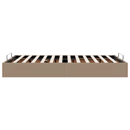 vidaXL Ottoman-Bett ohne Matratze Cappucino 120x200cm Kunstleder