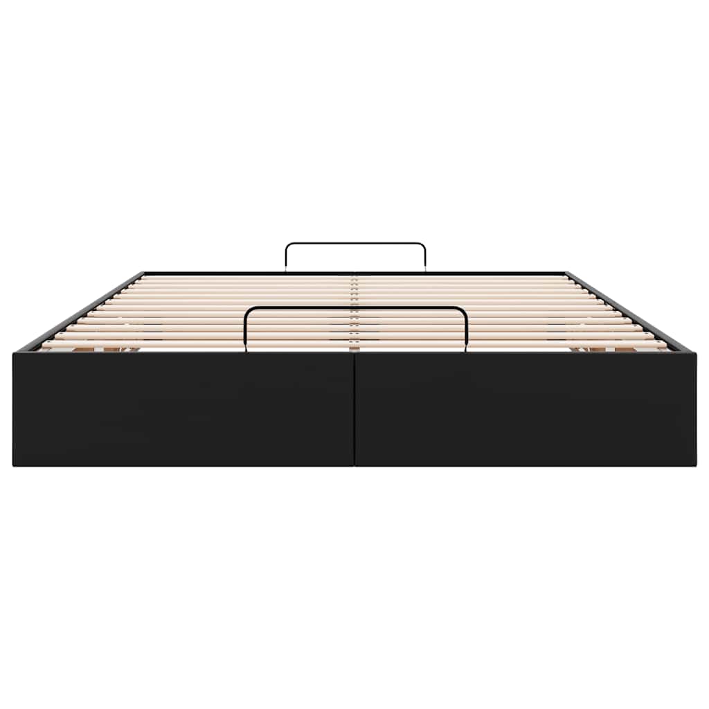 vidaXL Lit-ottoman sans matelas noir 140x190 cm similicuir
