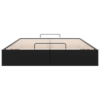 vidaXL Lit-ottoman sans matelas noir 140x190 cm similicuir