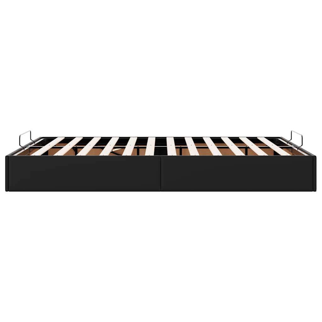 vidaXL Lit-ottoman sans matelas noir 140x190 cm similicuir