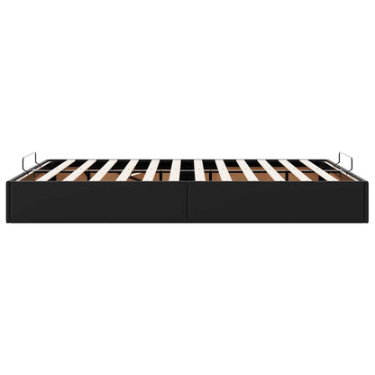vidaXL Lit-ottoman sans matelas noir 140x190 cm similicuir