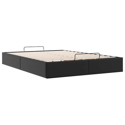 vidaXL Lit-ottoman sans matelas noir 140x190 cm similicuir