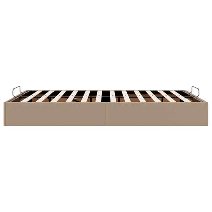 vidaXL Ottoman-Bett ohne Matratze Cappucino 140x190cm Kunstleder