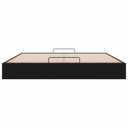 vidaXL Ottoman-Bett ohne Matratze Schwarz 160x200 cm Kunstleder