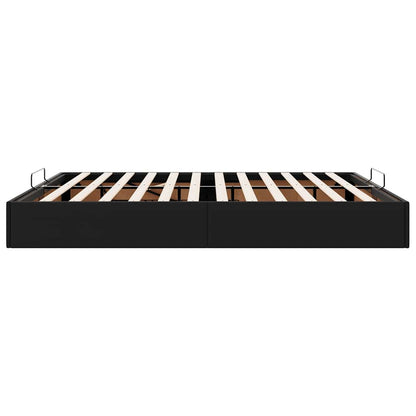 vidaXL Ottoman-Bett ohne Matratze Schwarz 160x200 cm Kunstleder