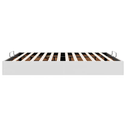 vidaXL Ottoman-Bett ohne Matratze Weiß 160x200 cm Kunstleder