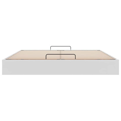 vidaXL Ottoman-Bett ohne Matratze Weiß 180x200 cm Kunstleder