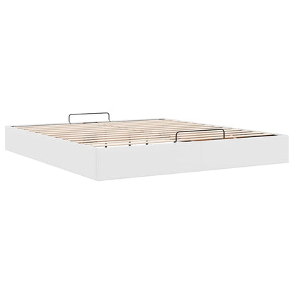 vidaXL Ottoman-Bett ohne Matratze Weiß 180x200 cm Kunstleder