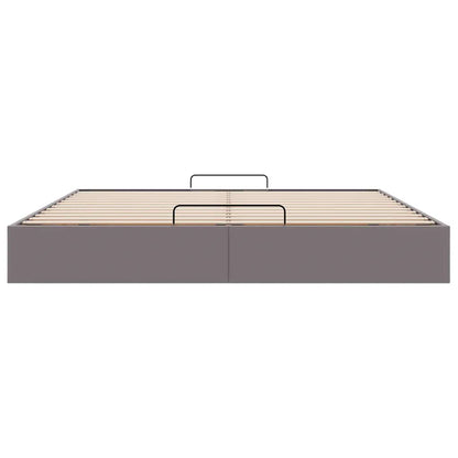 vidaXL Ottoman-Bett ohne Matratze Grau 180x200 cm Kunstleder