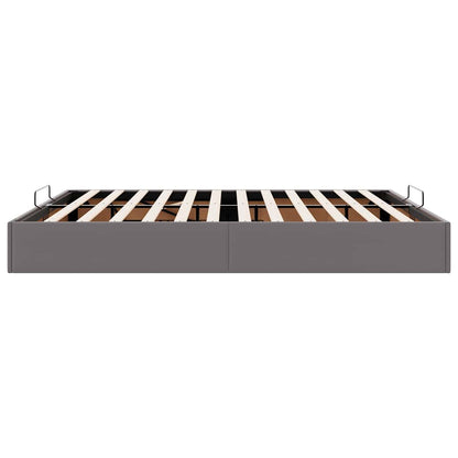 vidaXL Ottoman-Bett ohne Matratze Grau 180x200 cm Kunstleder