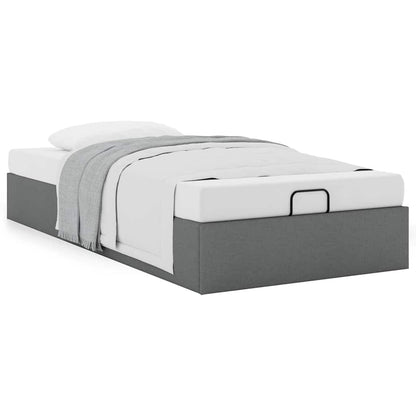 vidaXL Ottoman-Bett ohne Matratze Dunkelgrau 80x200 cm Stoff
