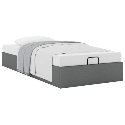 vidaXL Ottoman-Bett ohne Matratze Dunkelgrau 80x200 cm Stoff