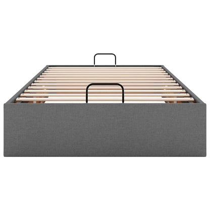vidaXL Ottoman-Bett ohne Matratze Dunkelgrau 80x200 cm Stoff