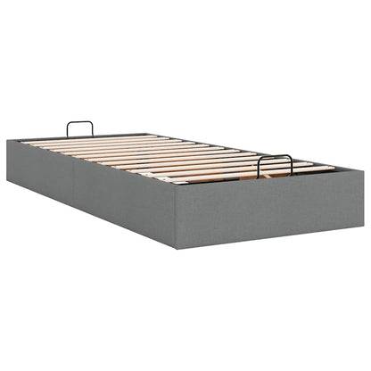 vidaXL Ottoman-Bett ohne Matratze Dunkelgrau 80x200 cm Stoff