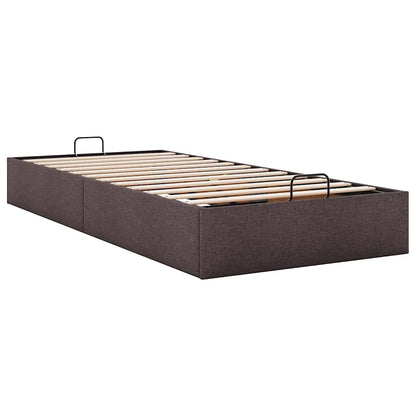 vidaXL Ottoman-Bett ohne Matratze Dunkelbraun 80x200 cm Stoff