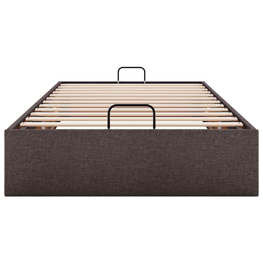 vidaXL Ottoman-Bett ohne Matratze Dunkelbraun 80x200 cm Stoff