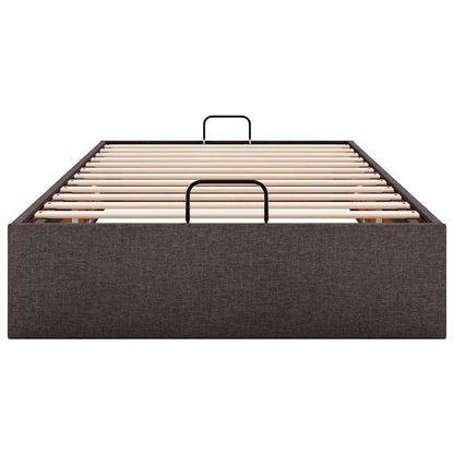vidaXL Ottoman-Bett ohne Matratze Dunkelbraun 80x200 cm Stoff