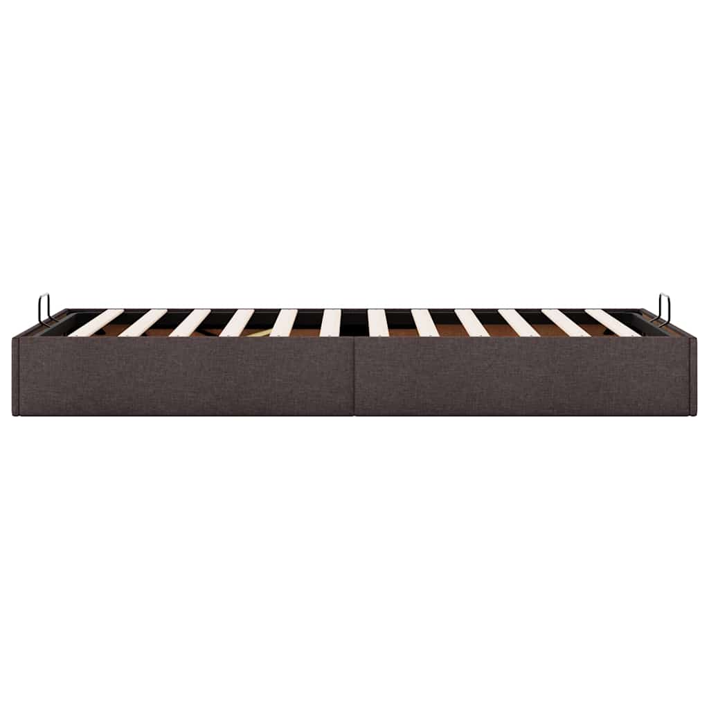 vidaXL Ottoman-Bett ohne Matratze Dunkelbraun 80x200 cm Stoff
