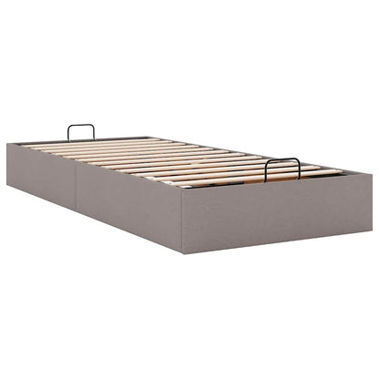 vidaXL Ottoman-Bett ohne Matratze Taupe 80x200 cm Stoff