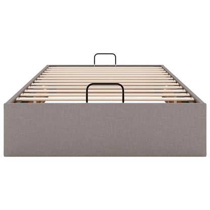 vidaXL Ottoman-Bett ohne Matratze Taupe 80x200 cm Stoff