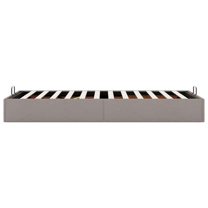vidaXL Ottoman-Bett ohne Matratze Taupe 80x200 cm Stoff