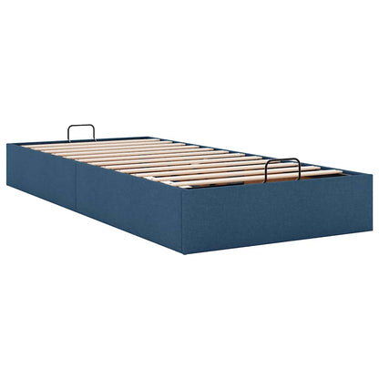 vidaXL Ottoman-Bett ohne Matratze Blau 80x200 cm Stoff