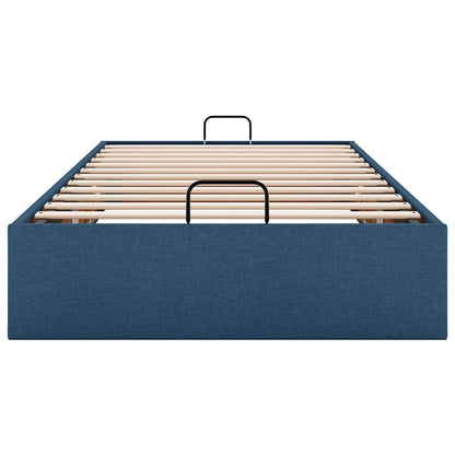 vidaXL Ottoman-Bett ohne Matratze Blau 80x200 cm Stoff