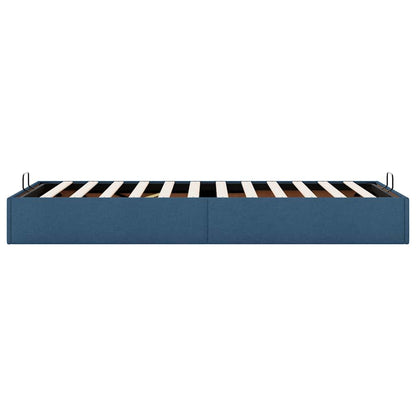 vidaXL Ottoman-Bett ohne Matratze Blau 80x200 cm Stoff