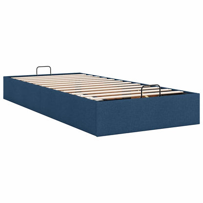 vidaXL Ottoman-Bett ohne Matratze Blau 80x200 cm Stoff